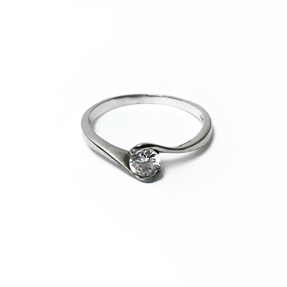 Jewelry - 925 Silver Ring with CZ Accent